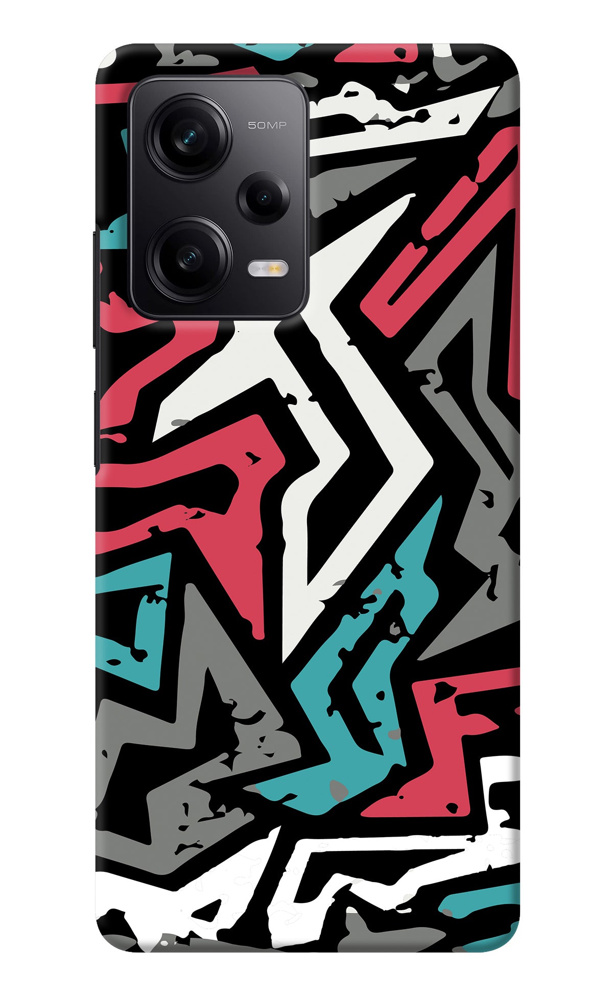 Geometric Graffiti Redmi Note 12 Pro 5G Back Cover