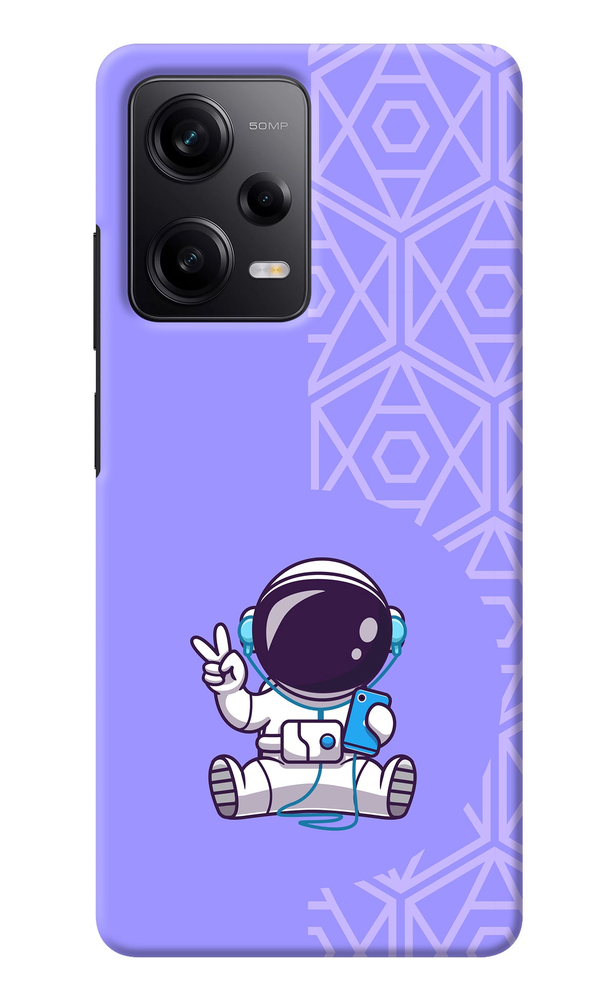 Cute Astronaut Chilling Redmi Note 12 Pro 5G Back Cover