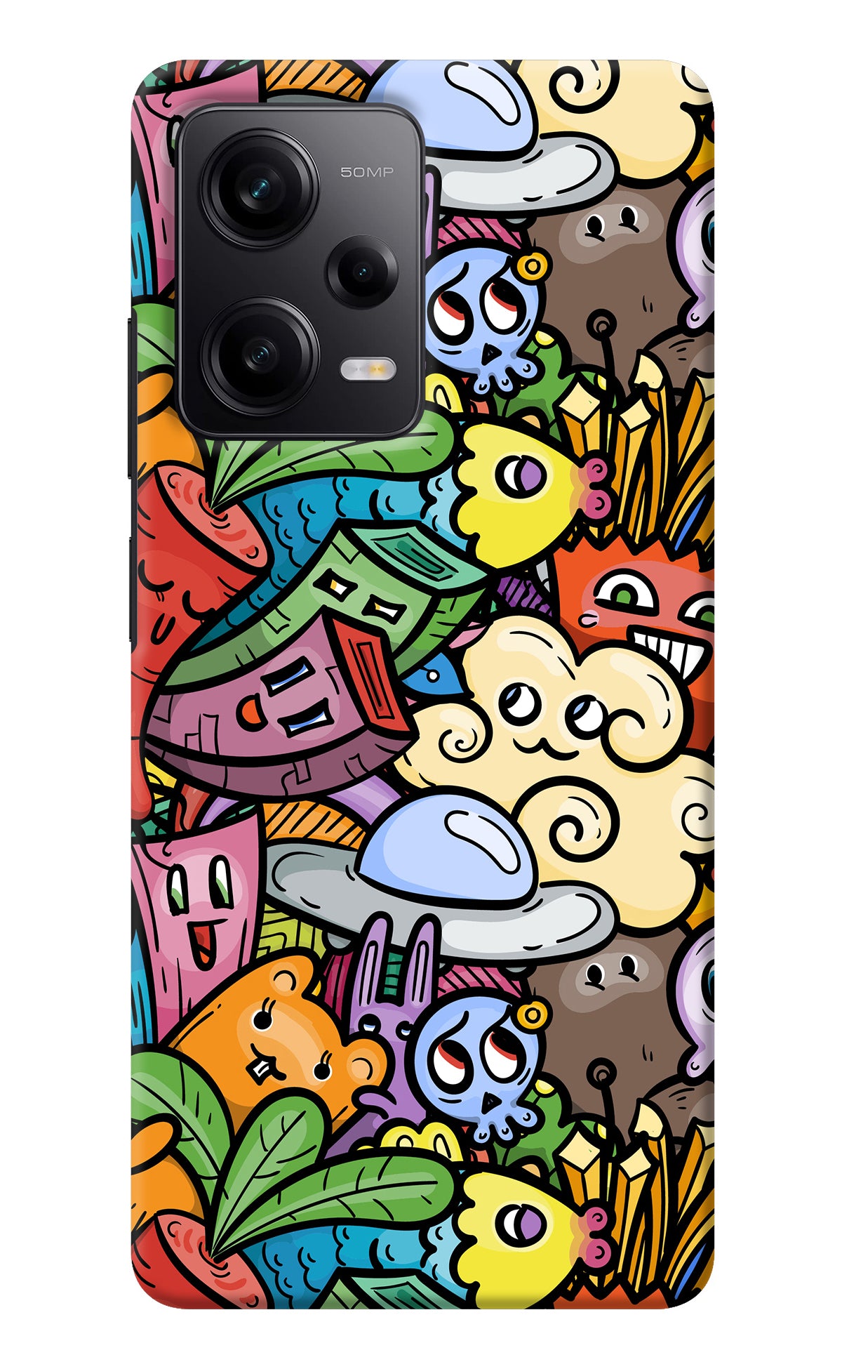 Veggie Doodle Redmi Note 12 Pro 5G Back Cover