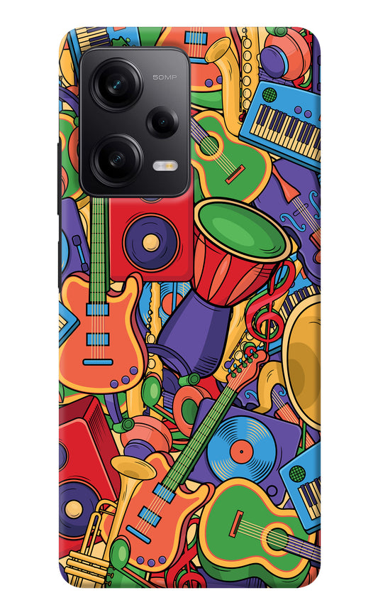 Music Instrument Doodle Redmi Note 12 Pro 5G Back Cover