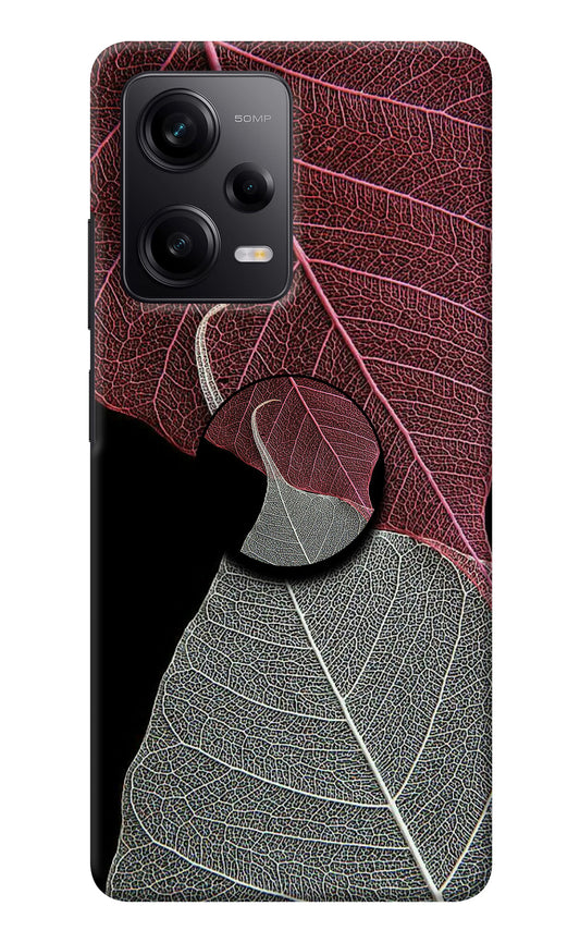 Leaf Pattern Redmi Note 12 Pro 5G Pop Case
