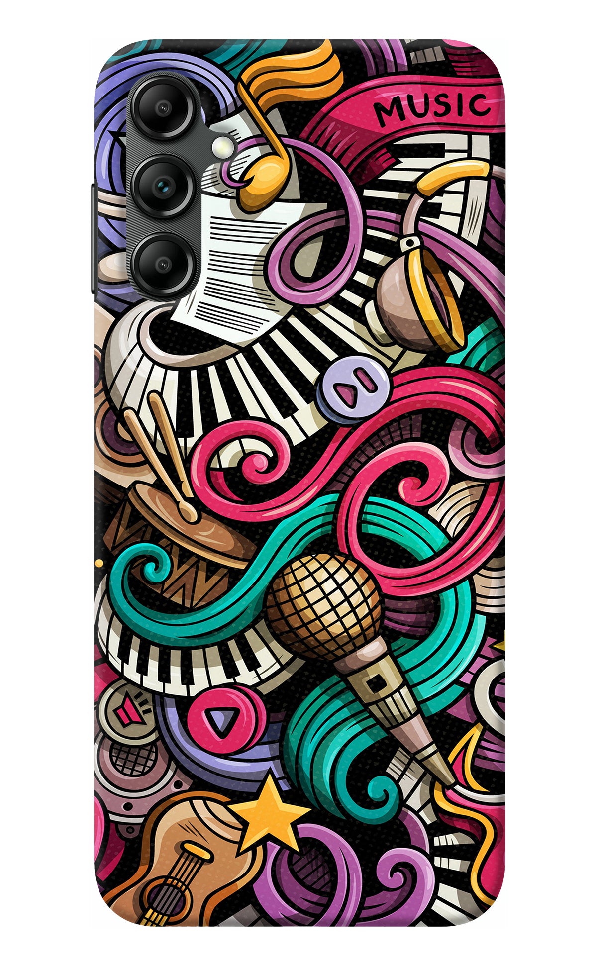 Music Abstract Samsung A14 5G Back Cover