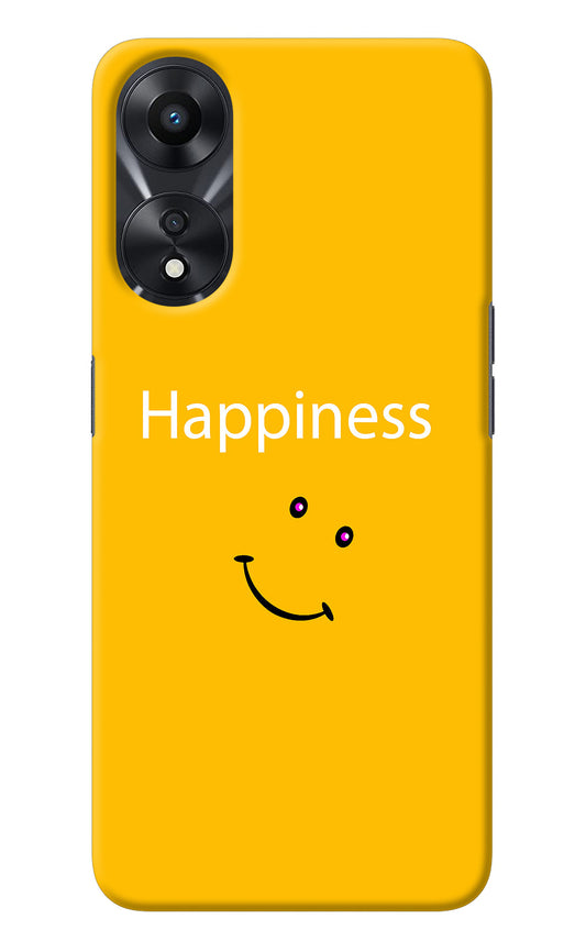 Happiness With Smiley Oppo A78 5G Back Cover