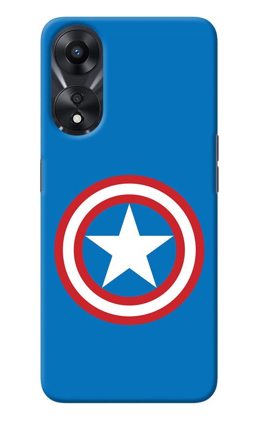 Captain America Logo Oppo A78 5G Back Cover