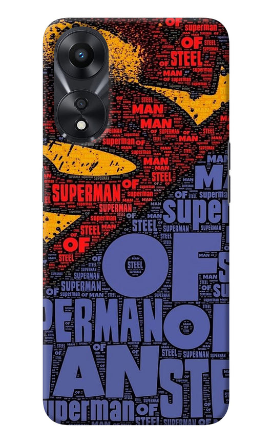Superman Oppo A78 5G Back Cover