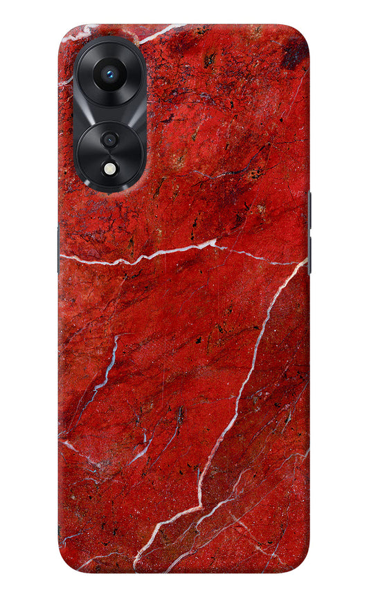 Red Marble Design Oppo A78 5G Back Cover
