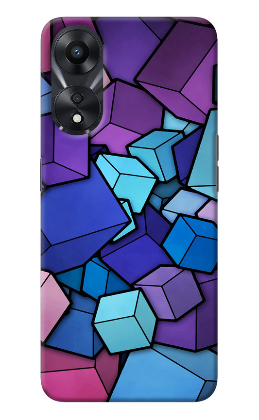 Cubic Abstract Oppo A78 5G Back Cover