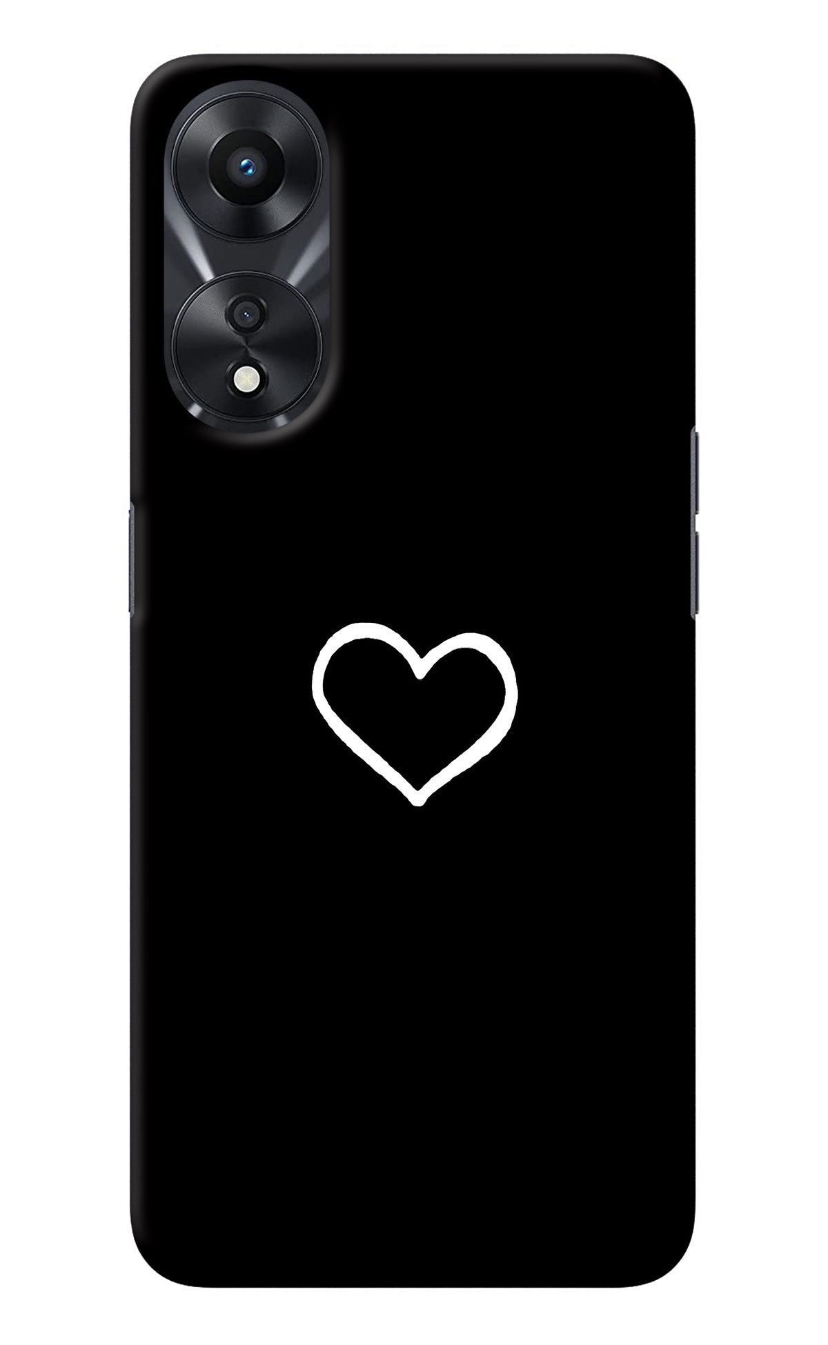 Heart Oppo A78 5G Back Cover