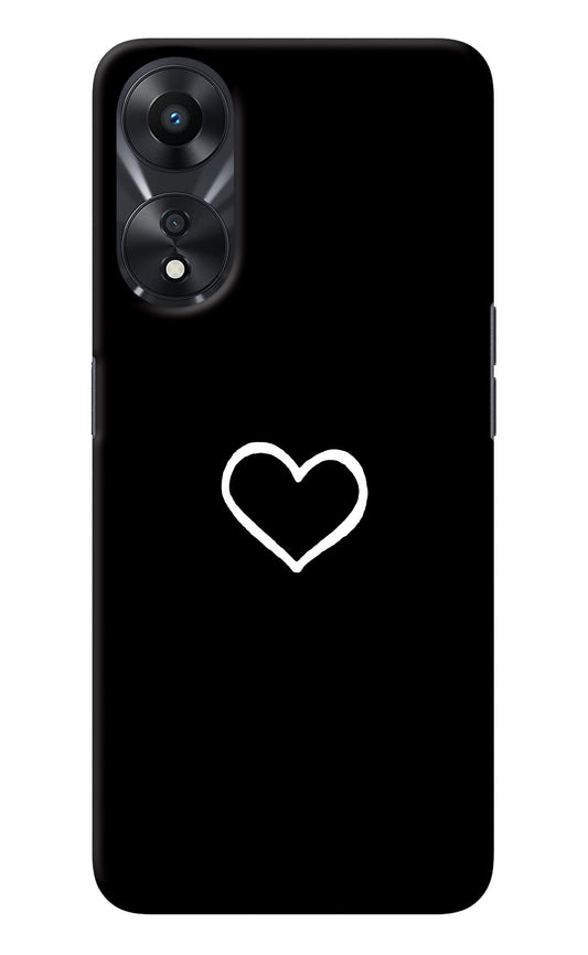 Heart Oppo A78 5G Back Cover