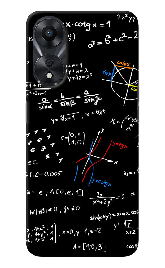 Mathematics Formula Oppo A78 5G Back Cover