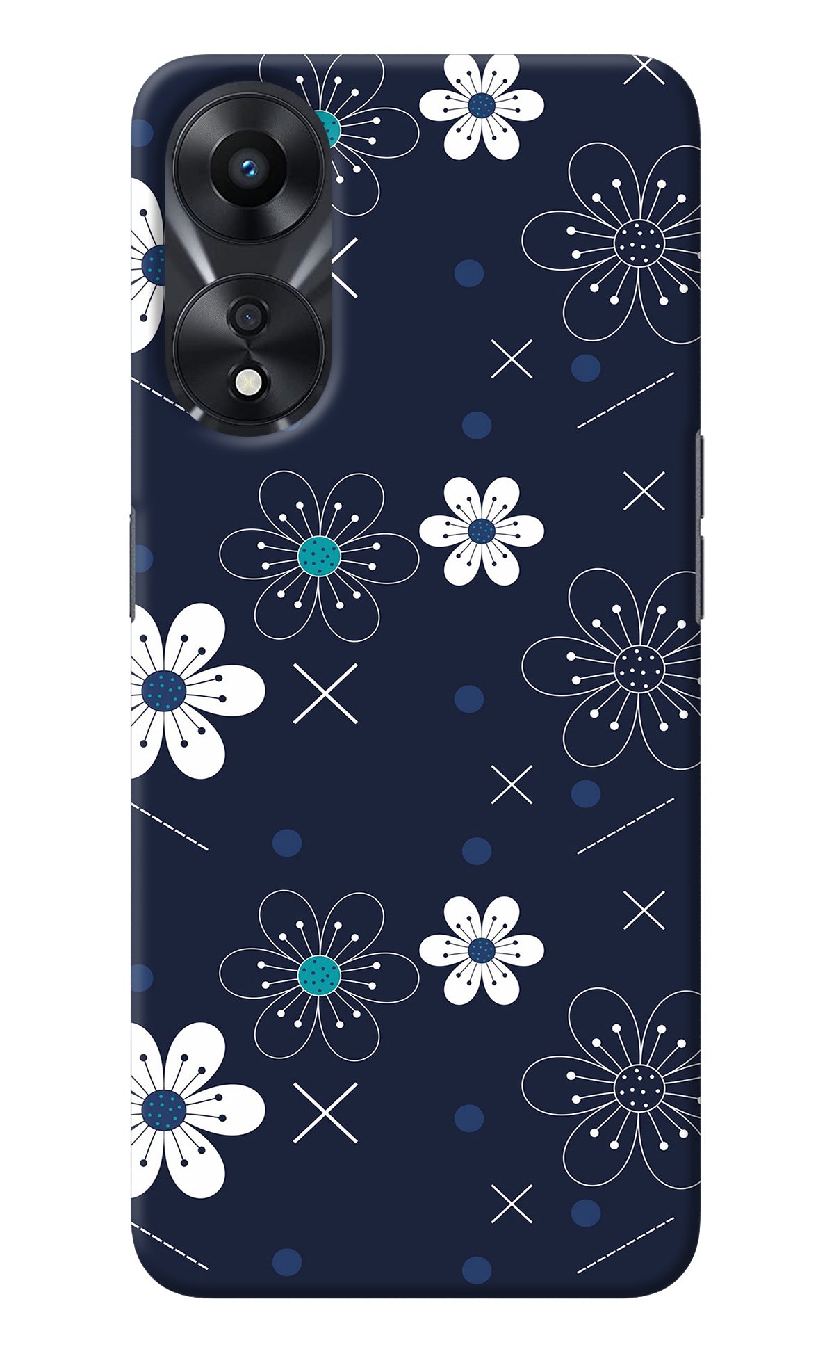 Flowers Oppo A78 5G Back Cover