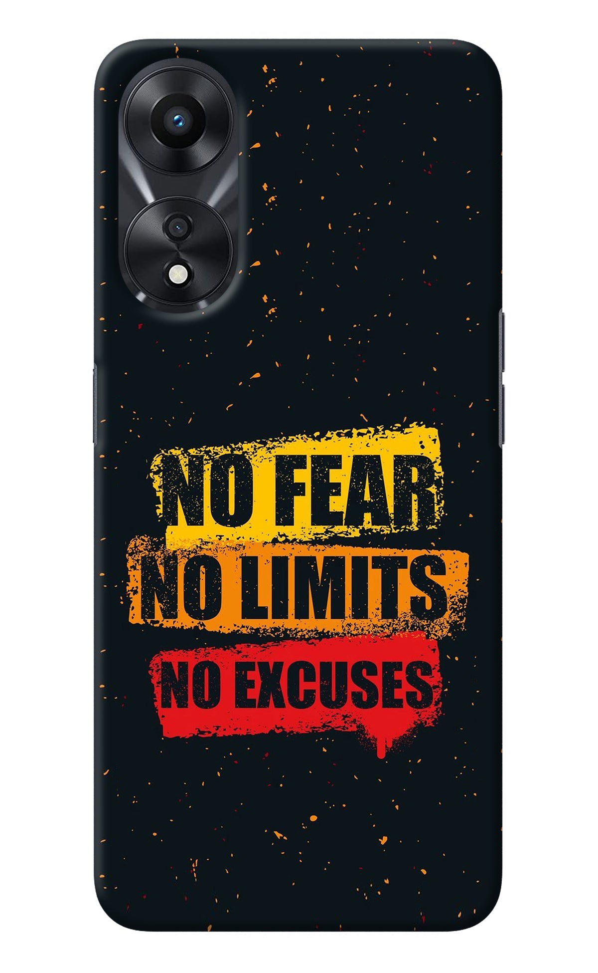 No Fear No Limits No Excuse Oppo A78 5G Back Cover