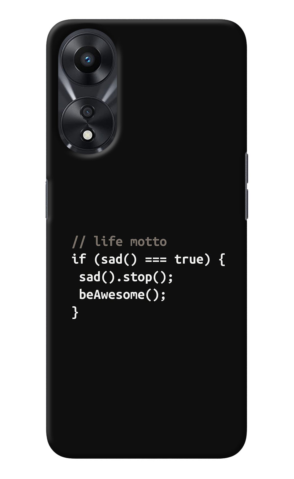 Life Motto Code Oppo A78 5G Back Cover