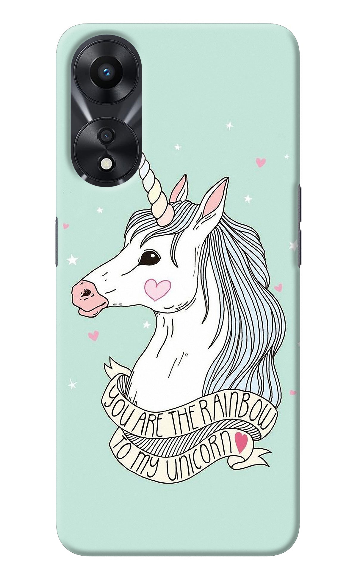 Unicorn Wallpaper Oppo A78 5G Back Cover