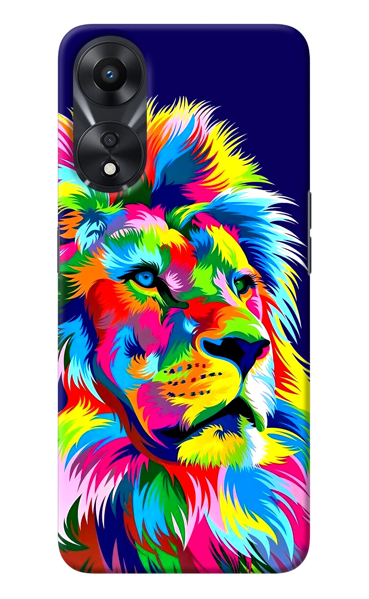 Vector Art Lion Oppo A78 5G Back Cover