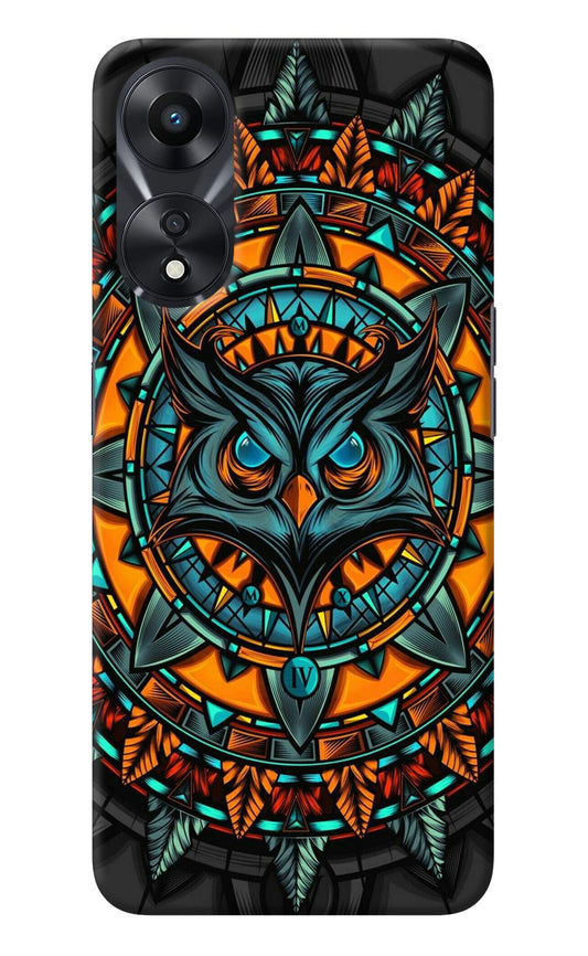 Angry Owl Art Oppo A78 5G Back Cover