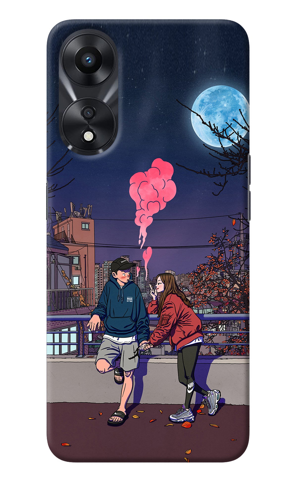 Chilling Couple Oppo A78 5G Back Cover