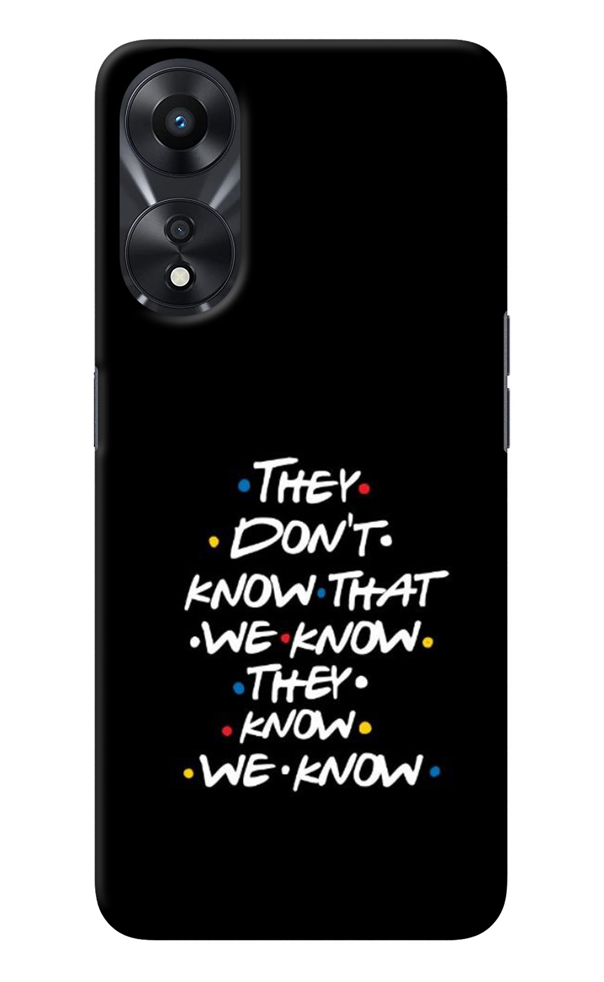 FRIENDS Dialogue Oppo A78 5G Back Cover