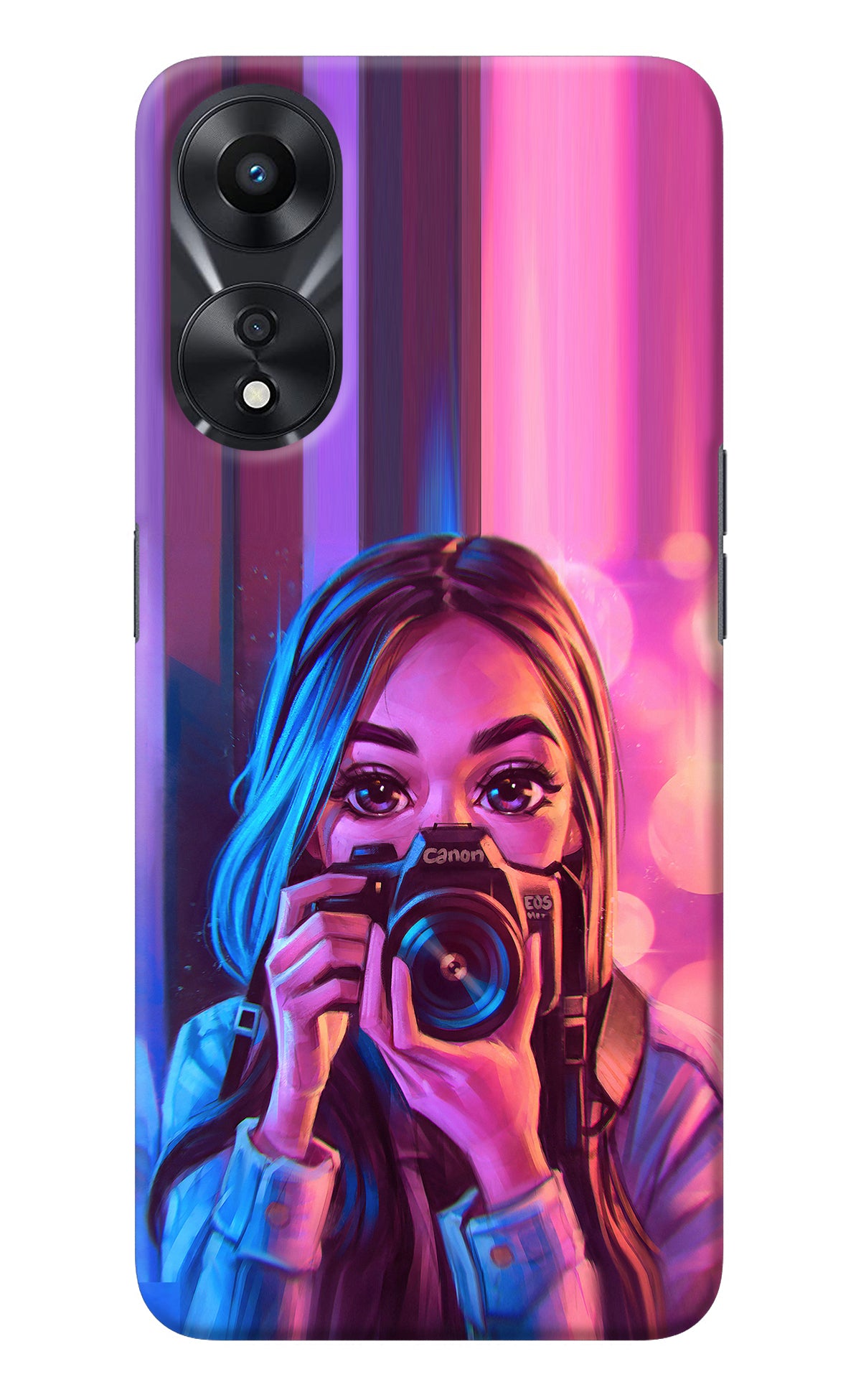 Girl Photographer Oppo A78 5G Back Cover