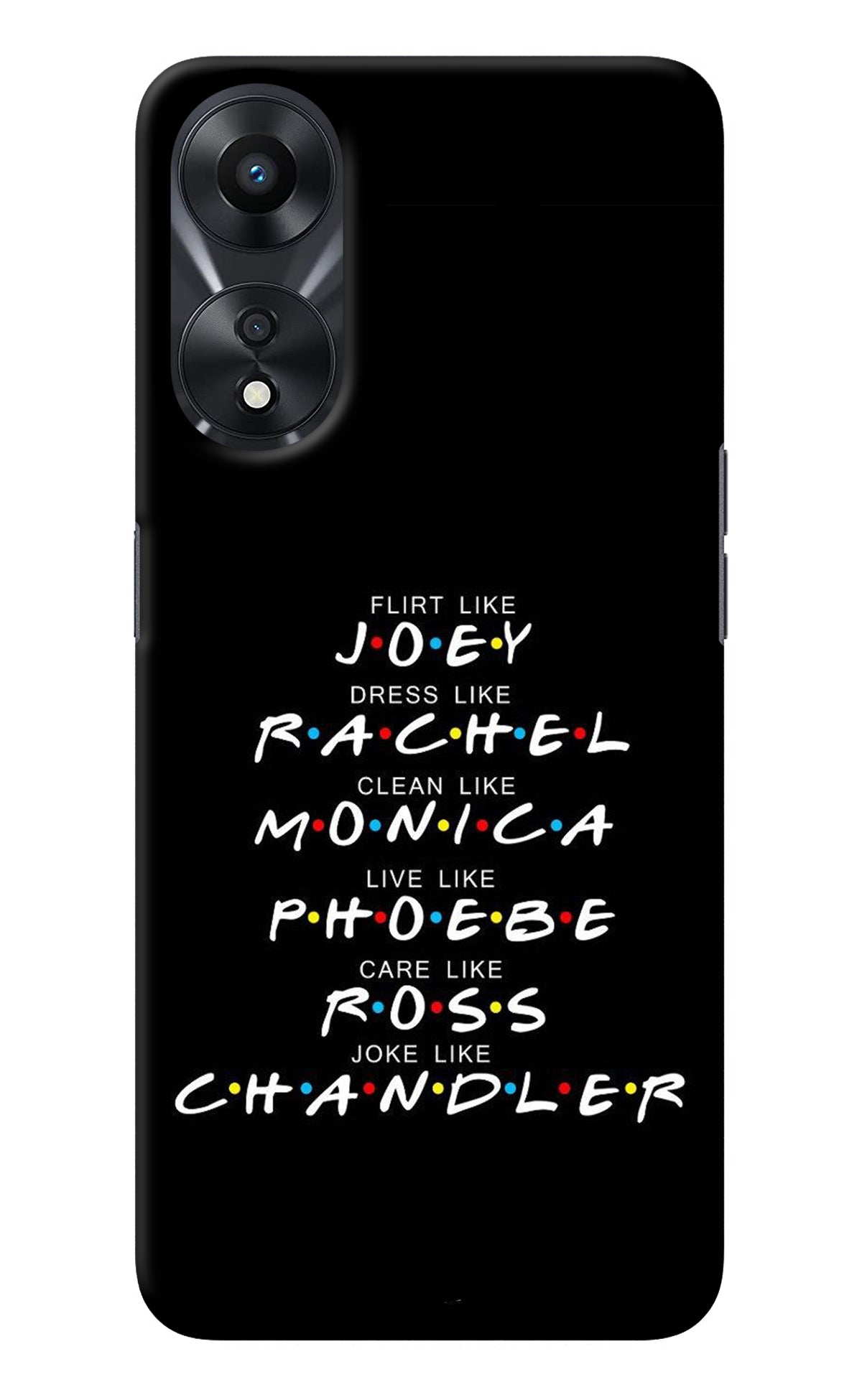 FRIENDS Character Oppo A78 5G Back Cover