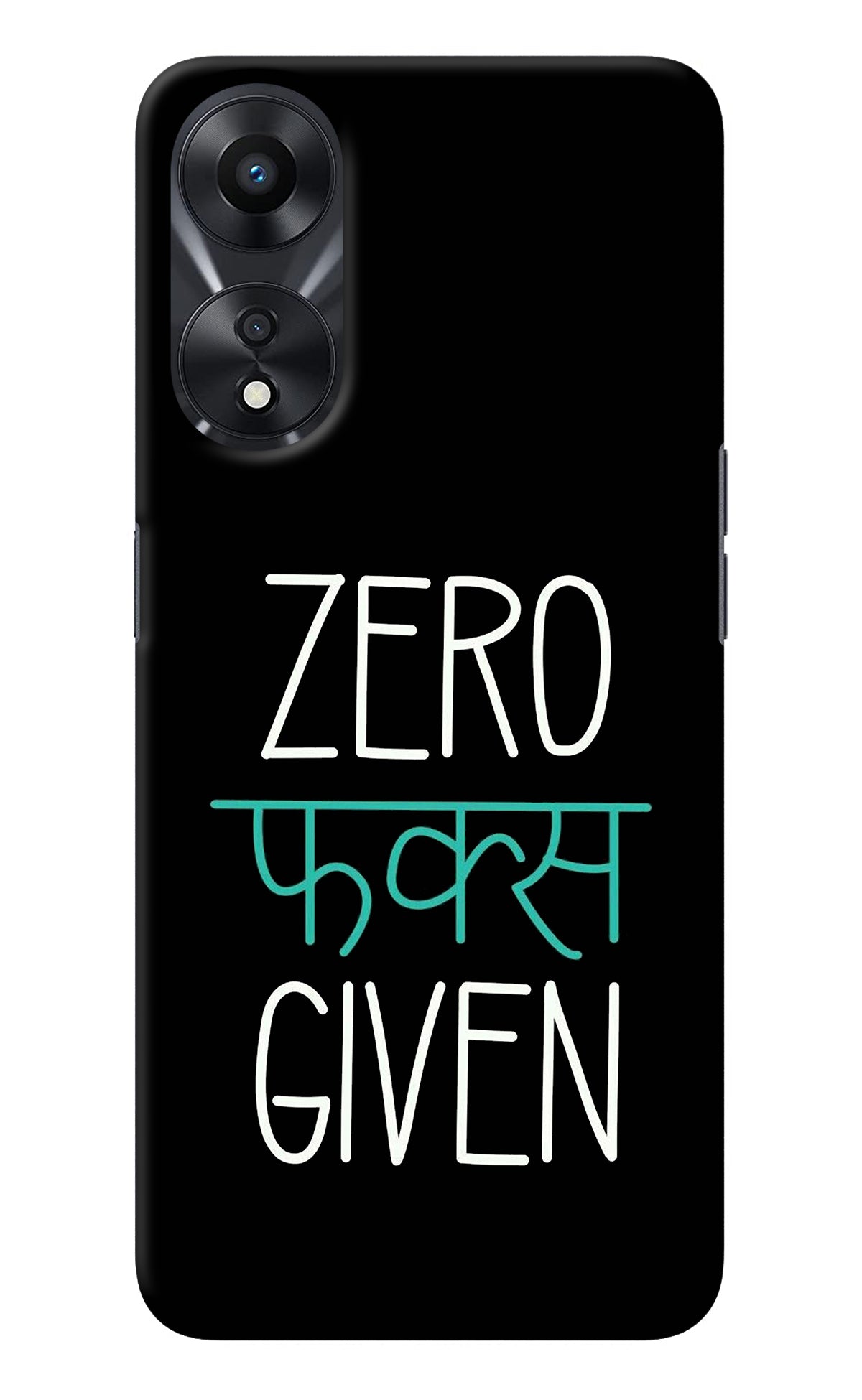 Zero Fucks Given Oppo A78 5G Back Cover