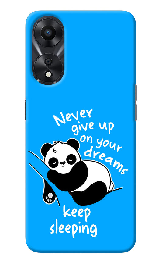 Keep Sleeping Oppo A78 5G Back Cover