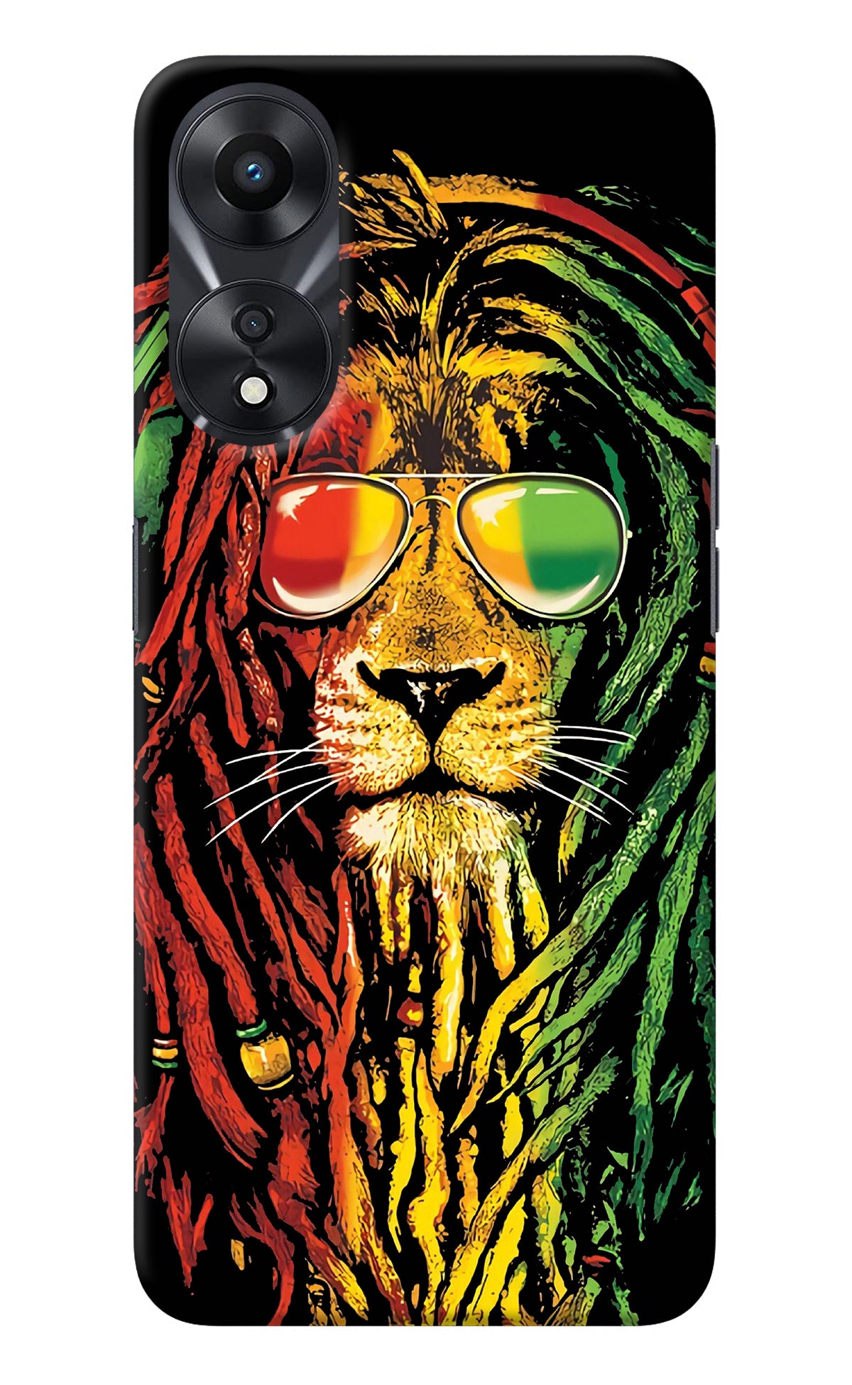 Rasta Lion Oppo A78 5G Back Cover