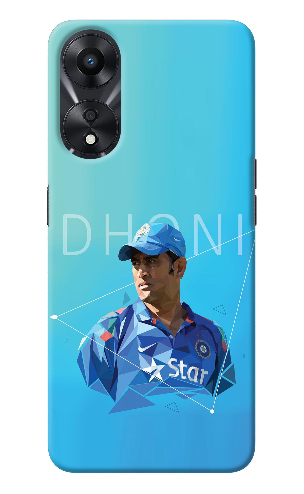 Dhoni Artwork Oppo A78 5G Back Cover