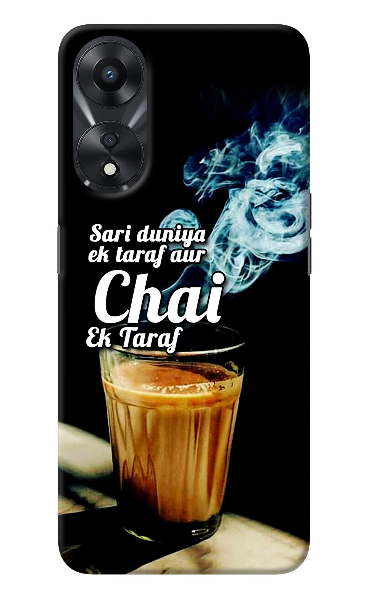 Chai Ek Taraf Quote Oppo A78 5G Back Cover