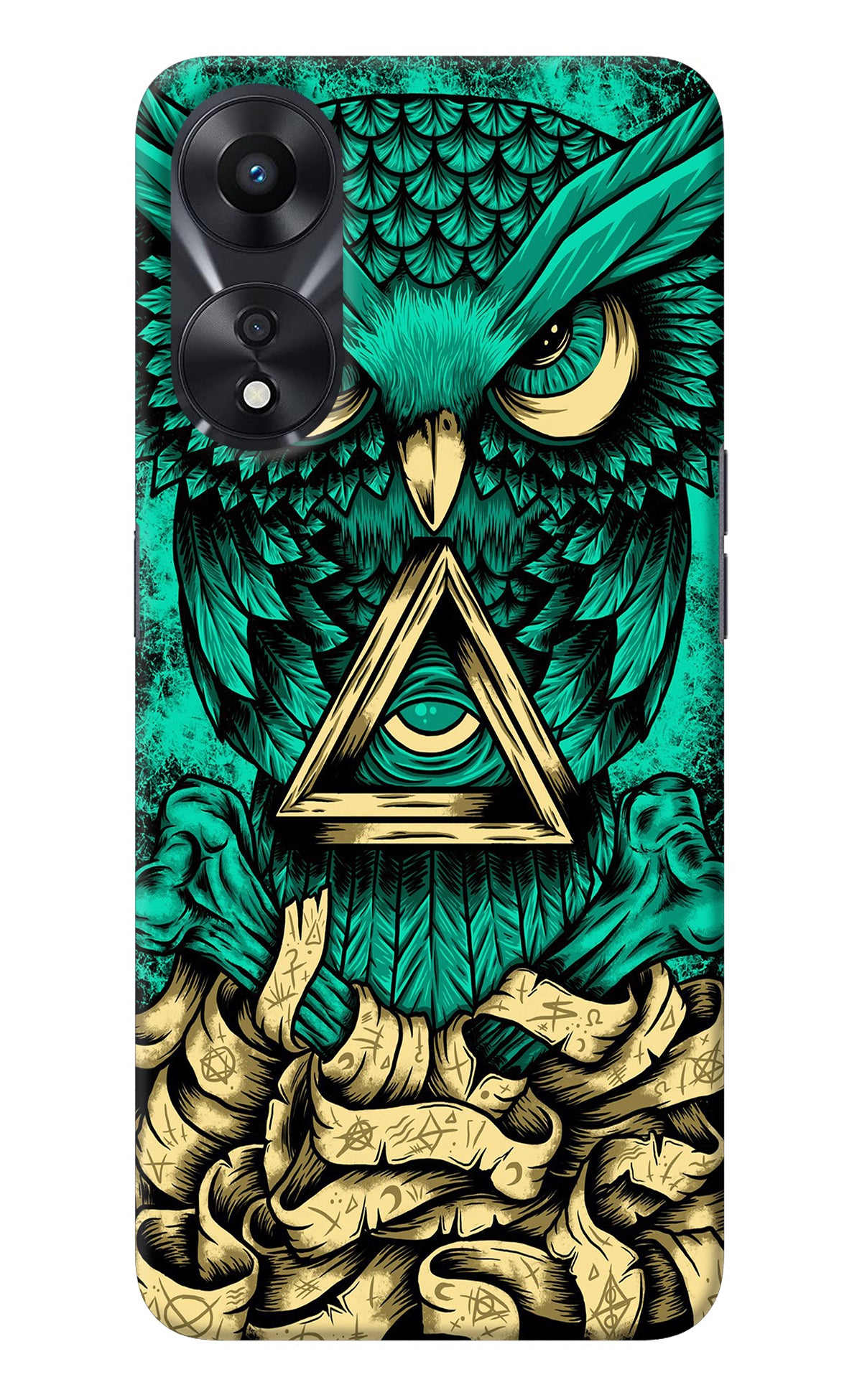 Green Owl Oppo A78 5G Back Cover