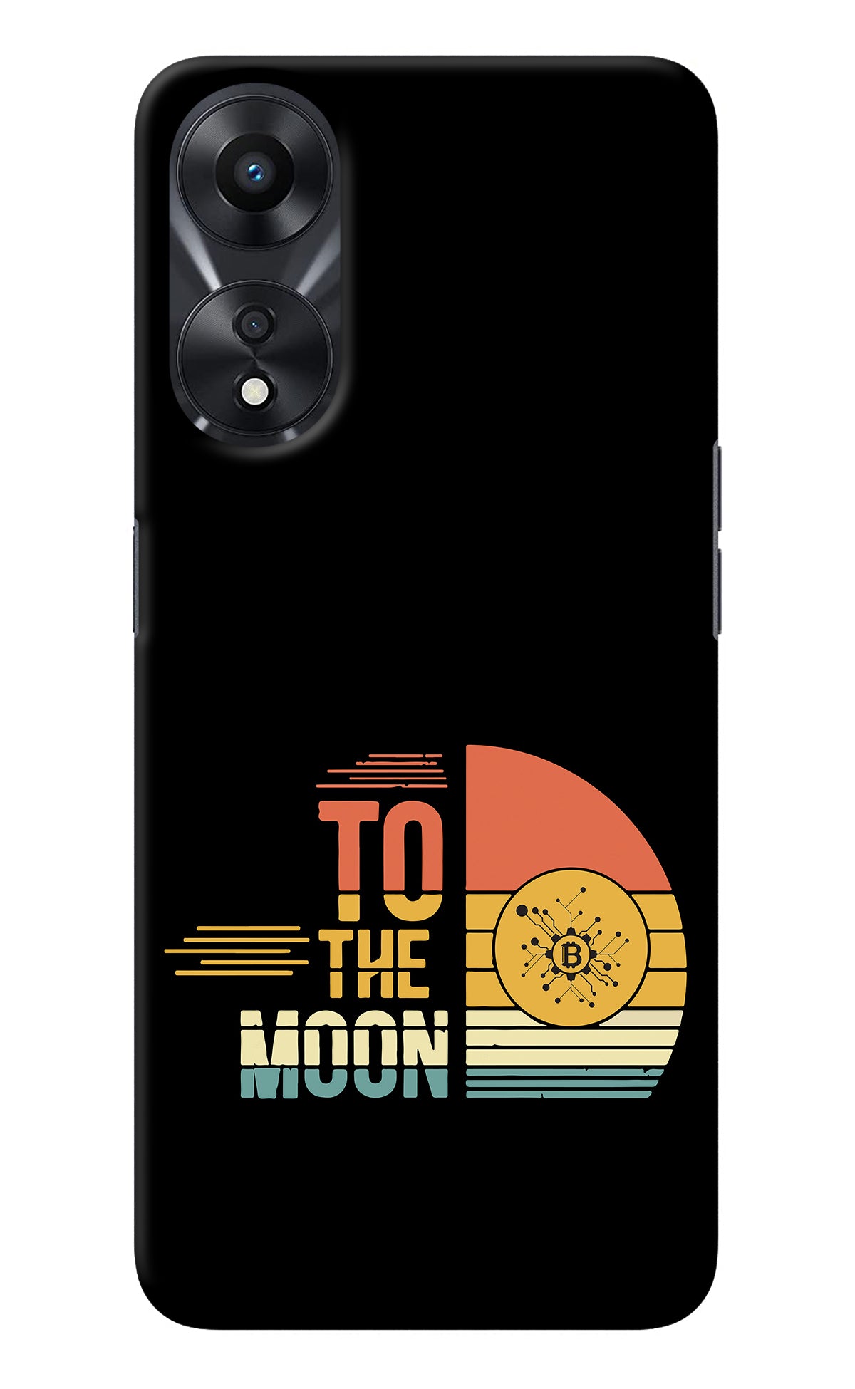 To the Moon Oppo A78 5G Back Cover