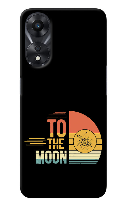 To the Moon Oppo A78 5G Back Cover