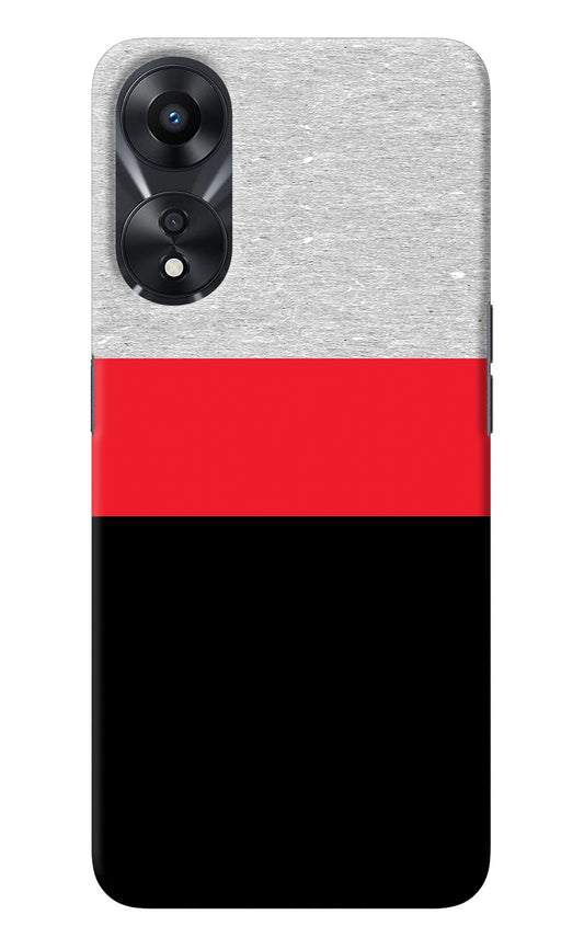 Tri Color Pattern Oppo A78 5G Back Cover