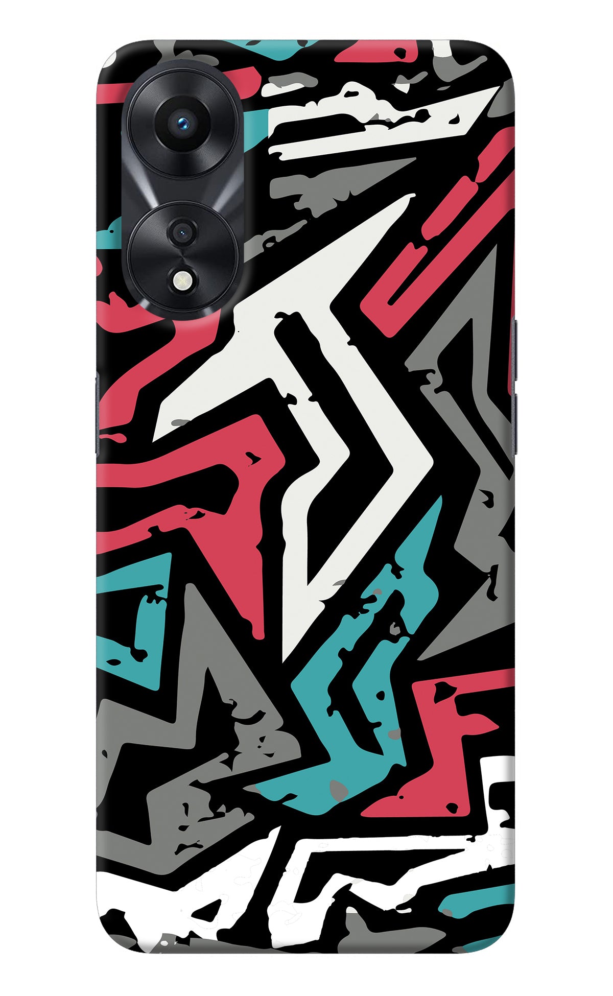 Geometric Graffiti Oppo A78 5G Back Cover