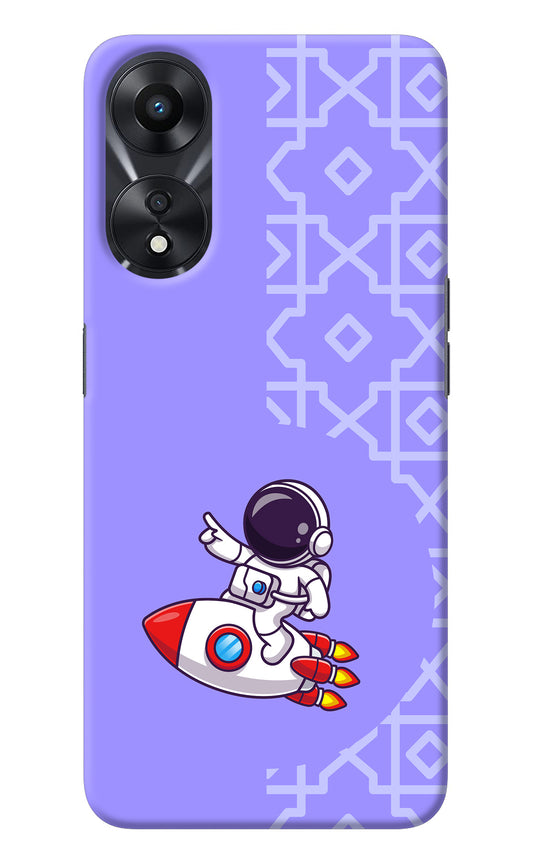 Cute Astronaut Oppo A78 5G Back Cover