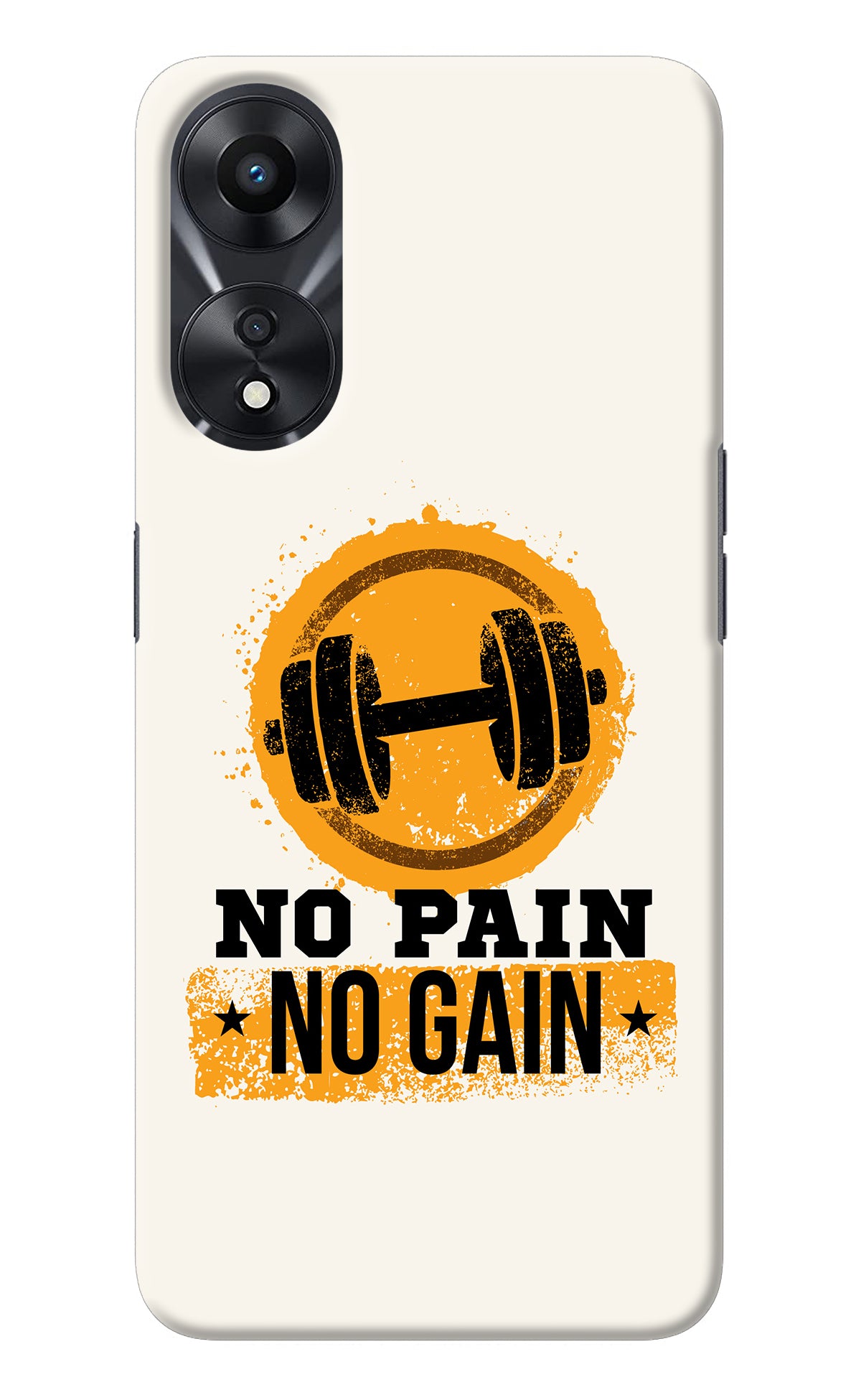 No Pain No Gain Oppo A78 5G Back Cover