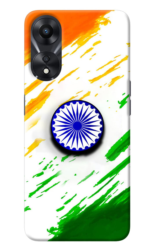 Indian Flag Ashoka Chakra Oppo A78 5G Pop Case