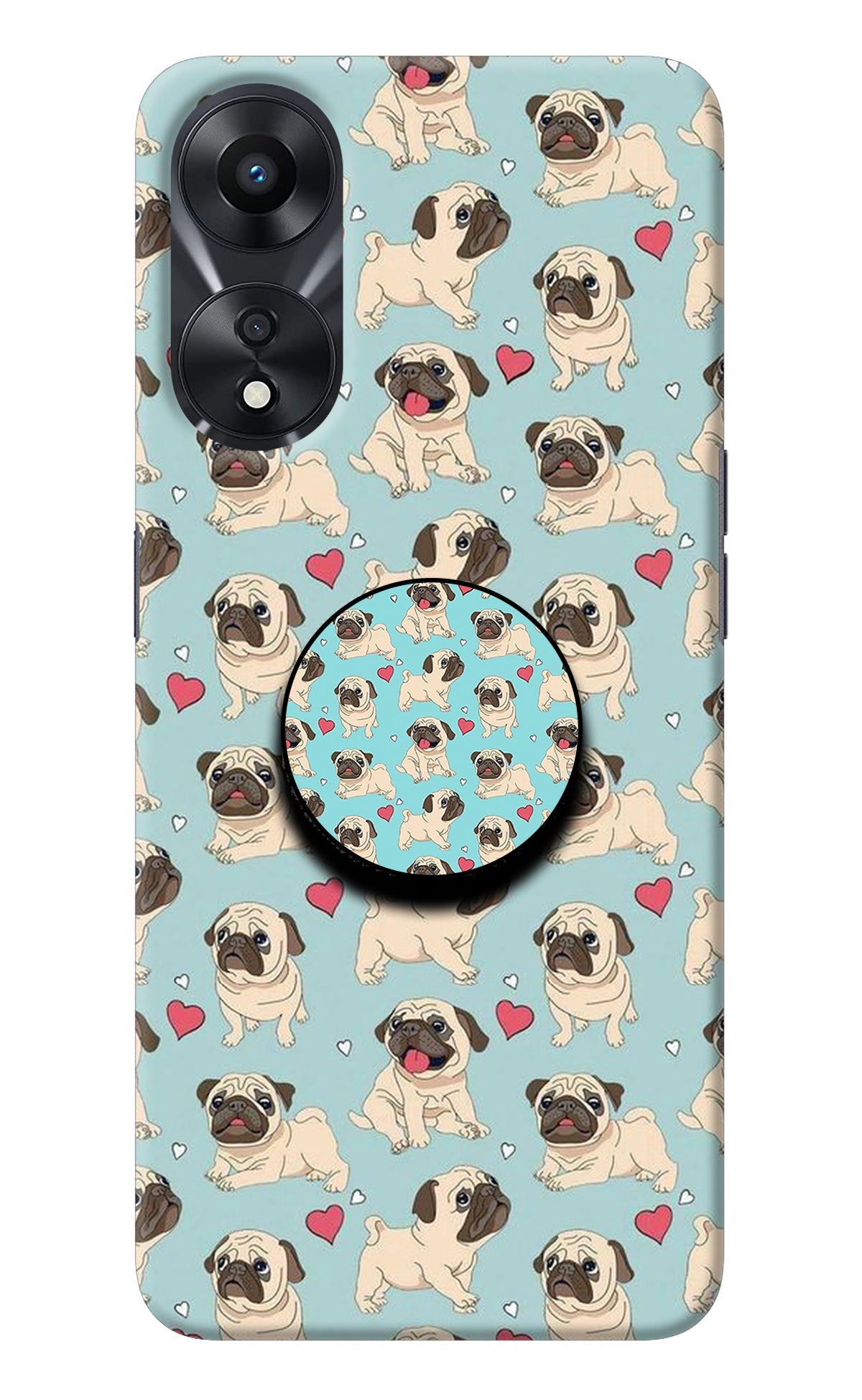 Pug Dog Oppo A78 5G Pop Case