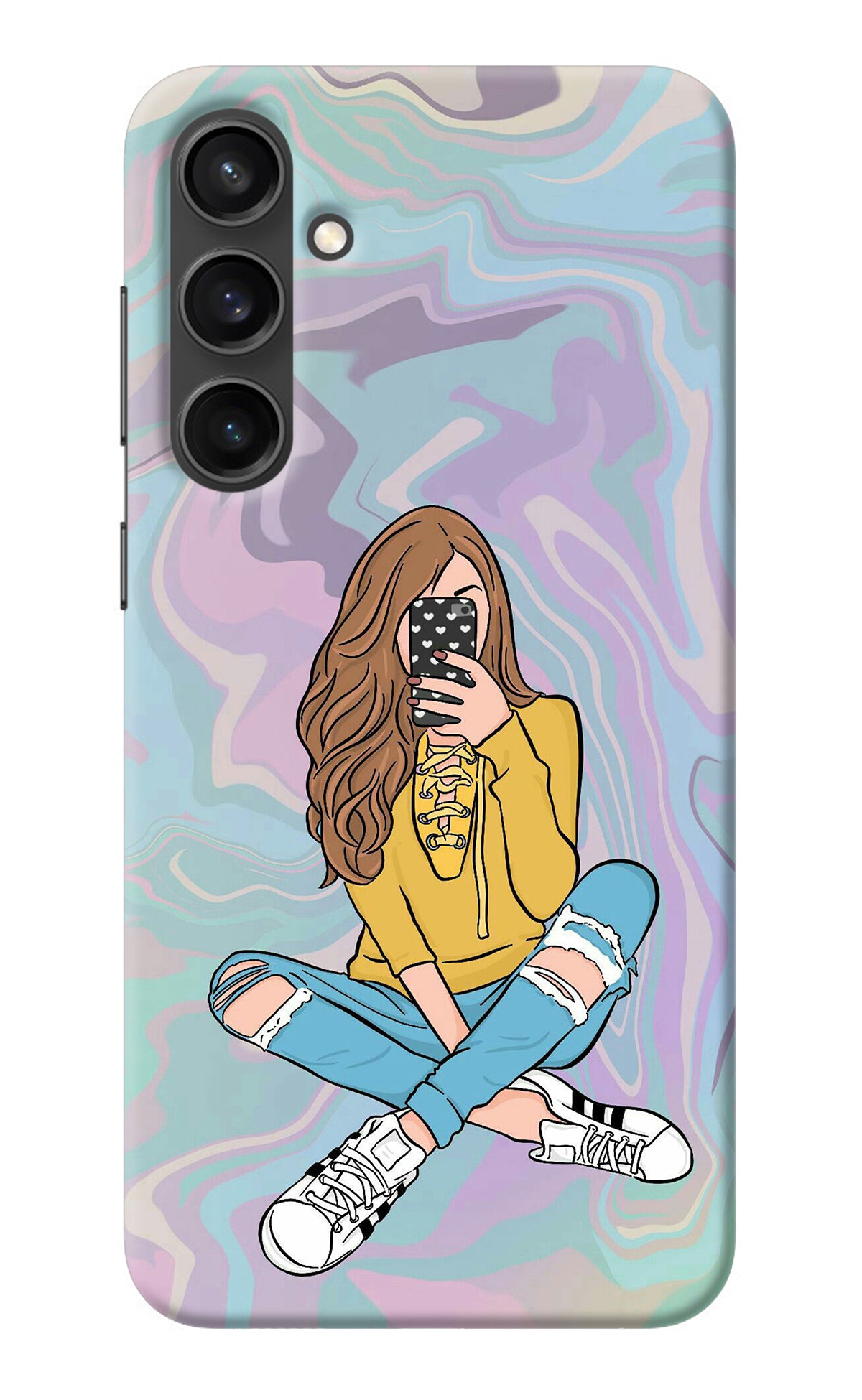 Selfie Girl Samsung S23 Back Cover