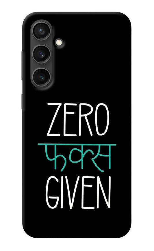 Zero Fucks Given Samsung S23 Back Cover