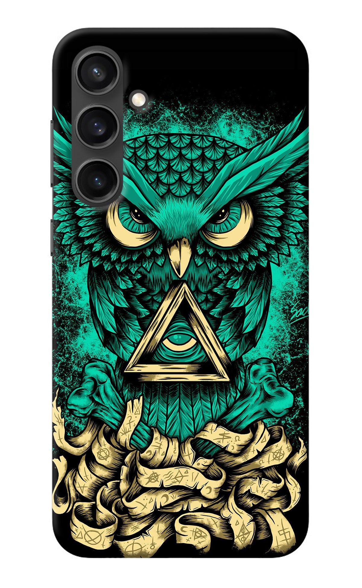 Green Owl Samsung S23 Back Cover