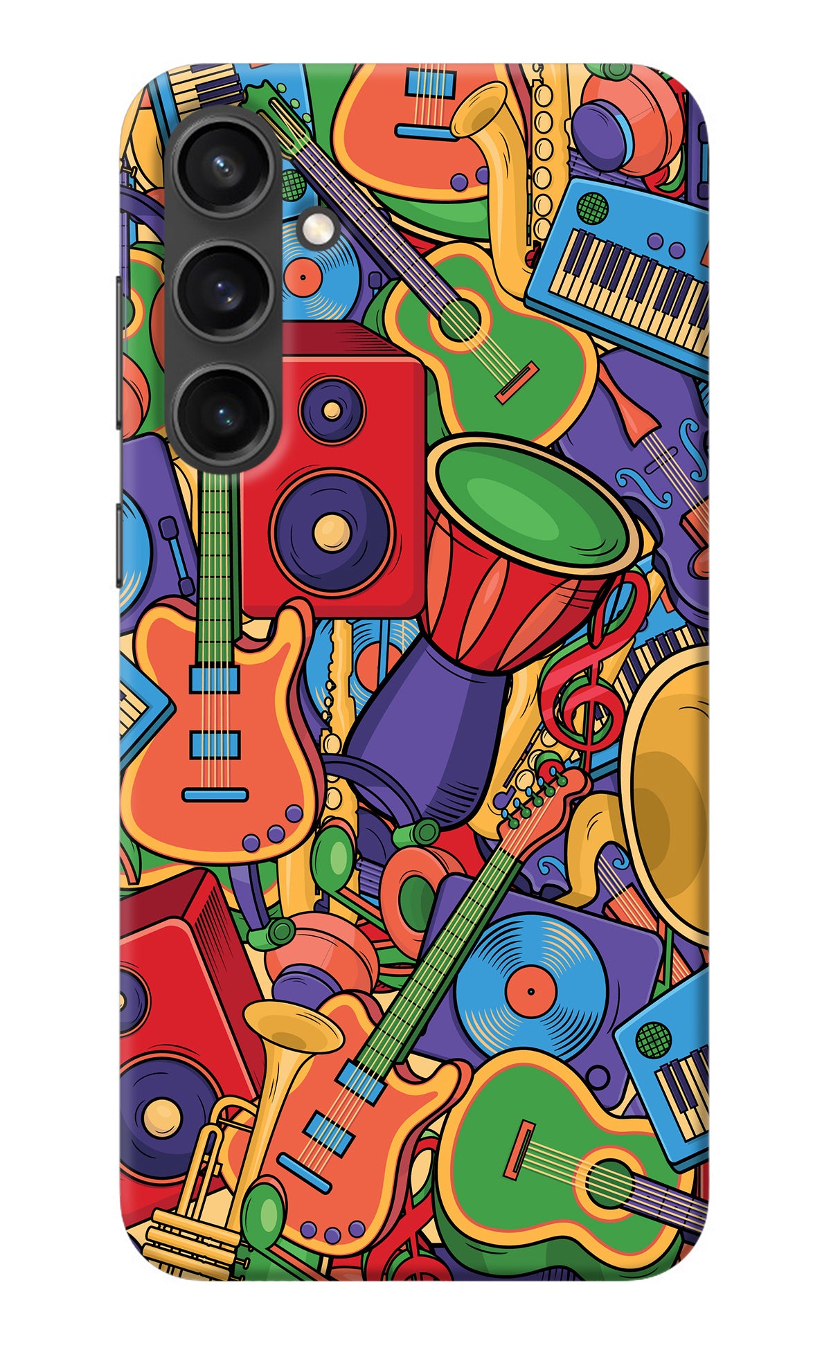 Music Instrument Doodle Samsung S23 Back Cover