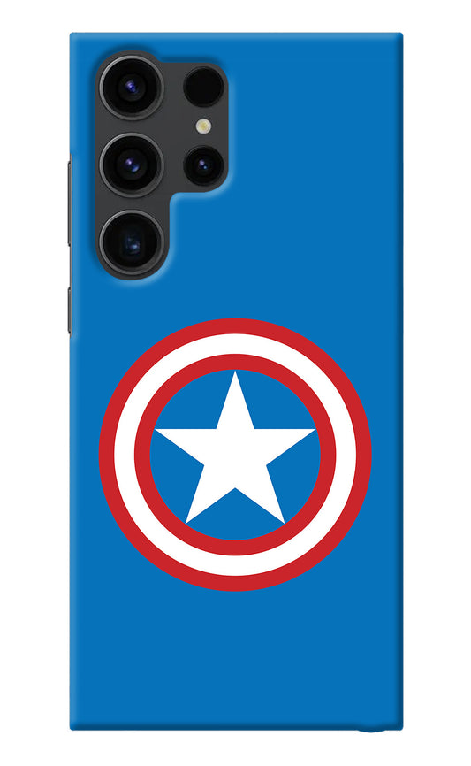 Captain America Logo Samsung S23 Ultra Back Cover