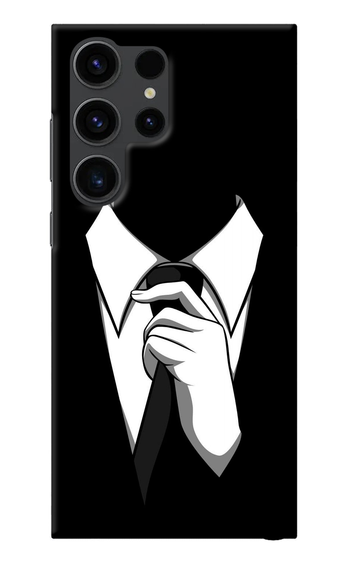 Black Tie Samsung S23 Ultra Back Cover