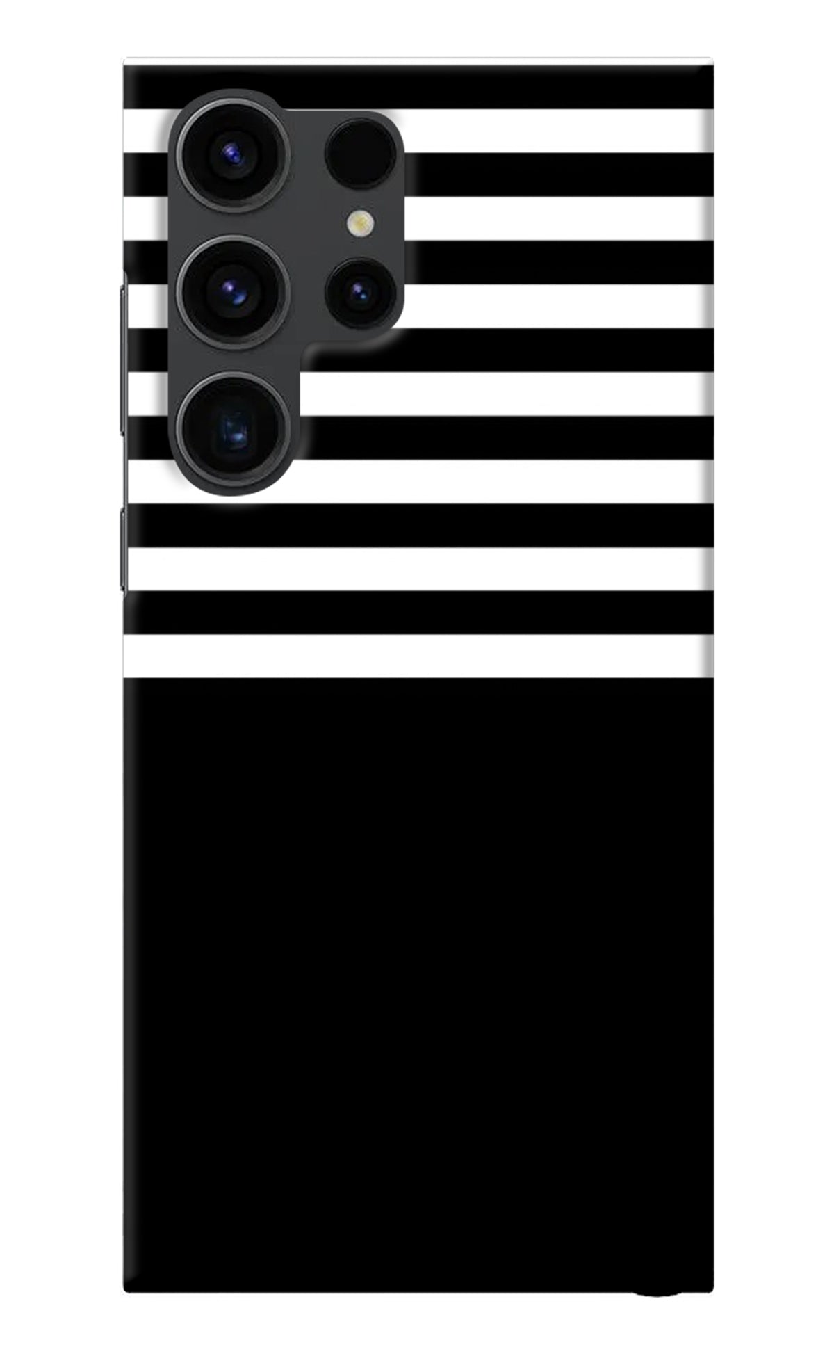 Black and White Print Samsung S23 Ultra Back Cover