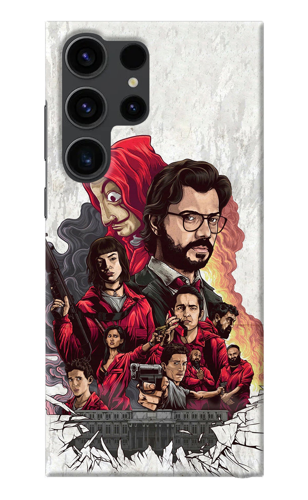 Money Heist Artwork Samsung S23 Ultra Back Cover