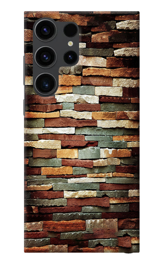 Bricks Pattern Samsung S23 Ultra Back Cover