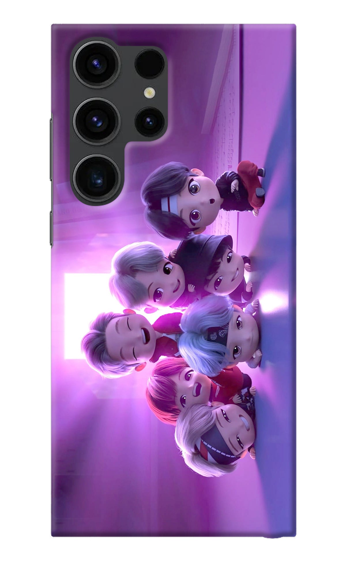 BTS Chibi Samsung S23 Ultra Back Cover