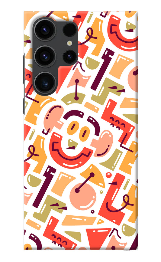 Doodle Pattern Samsung S23 Ultra Back Cover