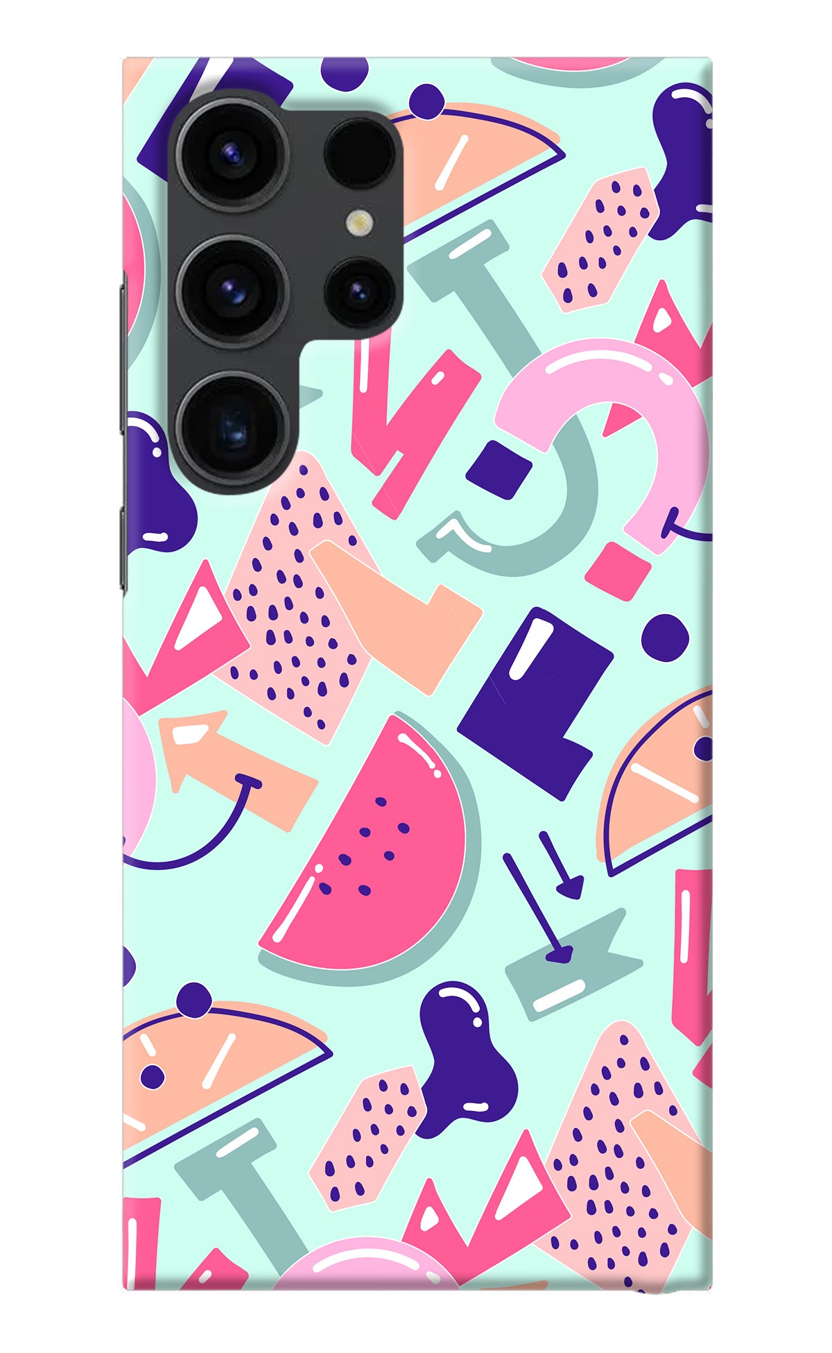 Doodle Pattern Samsung S23 Ultra Back Cover